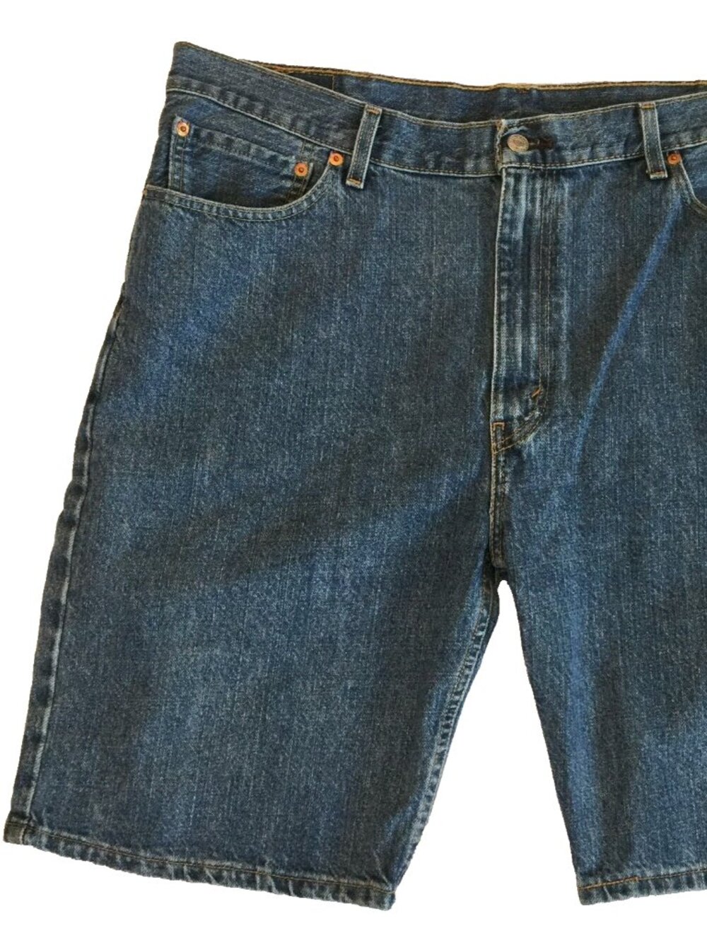 LEVIS 505 JEANS SHORTS MENS 40 41.5x10 BLUE MEDIUM WASH COTTON DENIM
